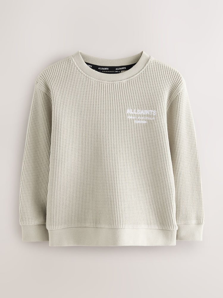 smALLSAINTS Underground Oversized Younger Boys Crew Waffle Sweatshirt - Bild 1 von 6
