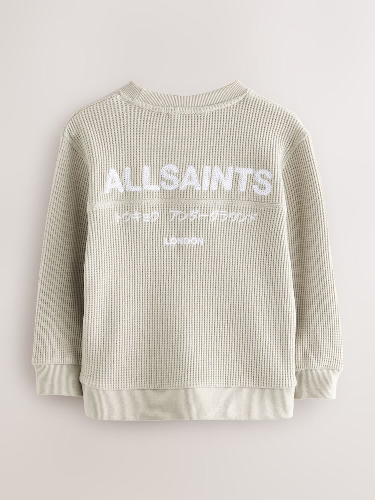 smALLSAINTS Underground Oversized Younger Boys Crew Waffle Sweatshirt - Bild 2 von 6