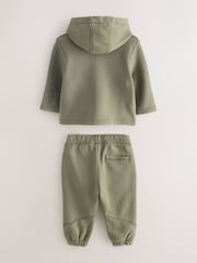 Conjunto de sudadera con capucha y pantalones de chándal con efecto lavado y logotipo para niños pequeños de smALLSAINTS - Imagen 2 de 6