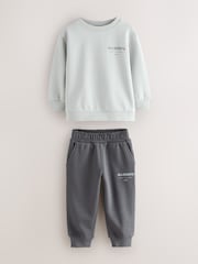 smALLSAINTS Grey Underground Oversized Younger Boys Sweatshirt and Joggers Set - Image 7 of 12