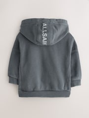 smALLSAINTS Washed Grey Logo Younger Boys Pullover Hoodie - Image 2 of 4