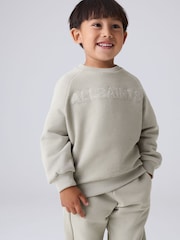 smALLSAINTS Stone Logo Textured Sweatshirt and Joggers Younger Boys Set - Image 2 of 12