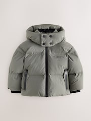 smALLSAINTS Khaki Green Underground Short Padded Younger Coat - Image 11 of 16