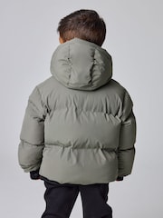 smALLSAINTS Khaki Green Underground Short Padded Younger Coat - Image 2 of 16