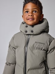 smALLSAINTS Khaki Green Underground Short Padded Younger Coat - Image 4 of 16
