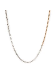 AllSaints Gold Tone Box Chain Collar Necklace - Image 3 of 6
