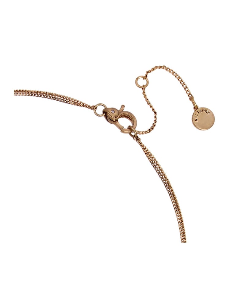 AllSaints Gold Tone Carabiner Link Necklace - Image 3 of 3