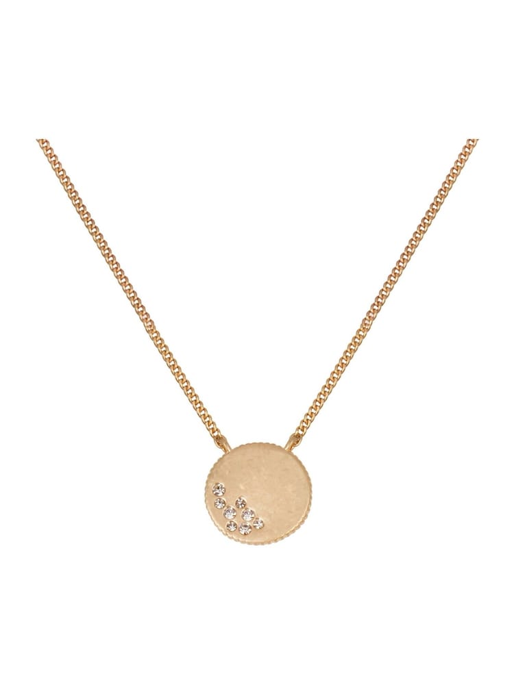 AllSaints Gold Tone Coin Pendant Necklace - Image 2 of 3
