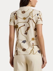 Lauren Ralph Lauren Kiewick Belting Print Polo Shirt - Image 5 of 8