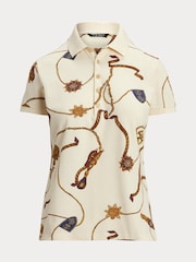 Lauren Ralph Lauren Kiewick Belting Print Polo Shirt - Image 8 of 8