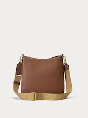 Rjava - Lauren Ralph Lauren Cameryn obložena usnjena torba za križ - Slika 2 iz 4