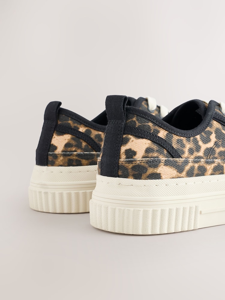 Leopardji potisk - Platneni športni copati z vezalkami in debelim podplatom Forever Comfort® - Slika 8 iz 8 Leopardji potisk - Platneni športni copati z vezalkami in debelim podplatom Forever Comfort® - Slika 8 iz 8