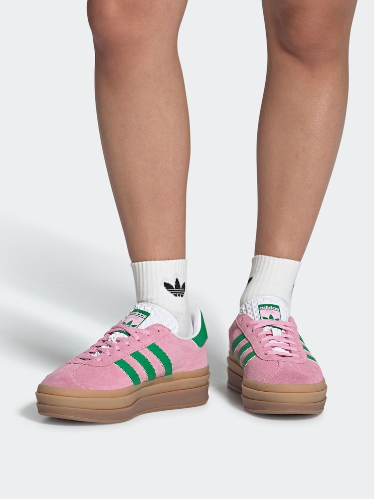 adidas Originals Pink Gazelle Bold W Trainers - Image 1 of 10 adidas Originals Pink Gazelle Bold W Trainers - Image 1 of 10