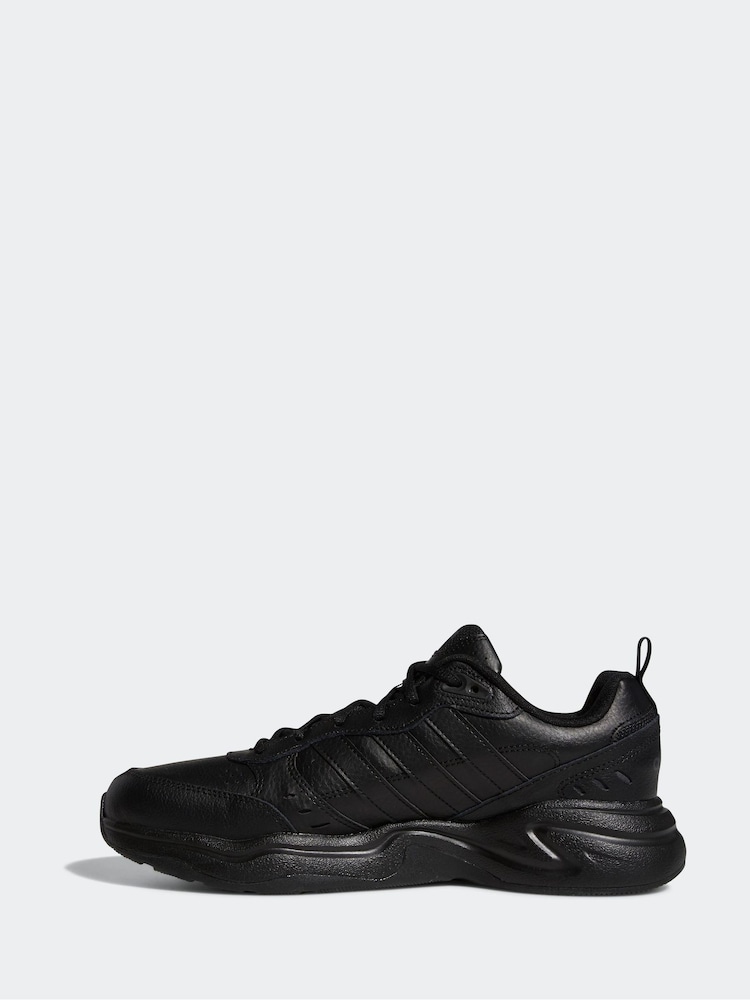 adidas Black Strutter Trainers - Image 2 of 10