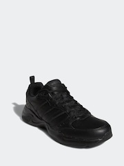 adidas Black Strutter Trainers - Image 3 of 10