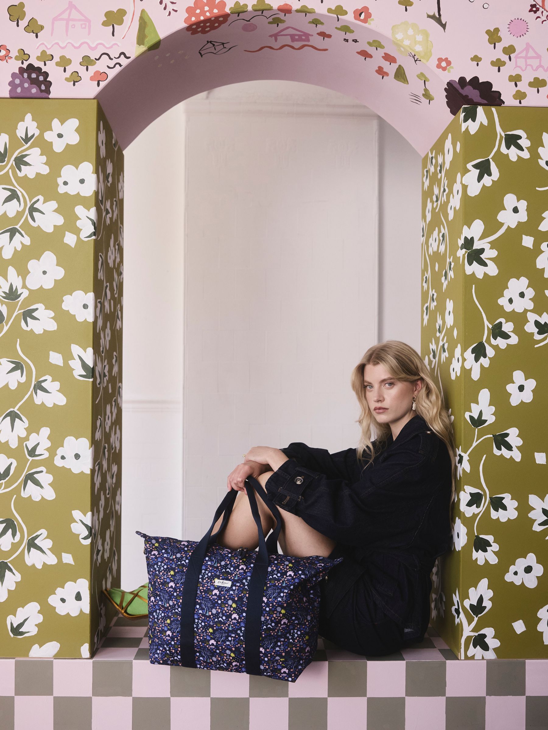 Buy Cath Kidston Navy Tiny Town Overnight Bag from Next USA