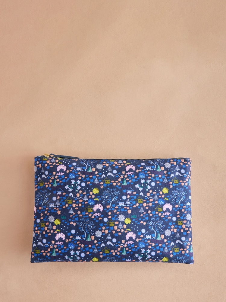Cath Kidston Navy Tiny Town Overnight Bag - Image 4 of 4
