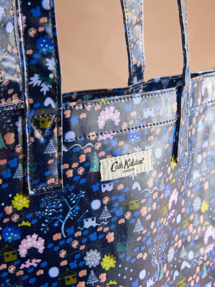 Marineblau „Tiny Town“ - Cath Kidston Große, beschichtete Buchtasche - Bild 2 von 3