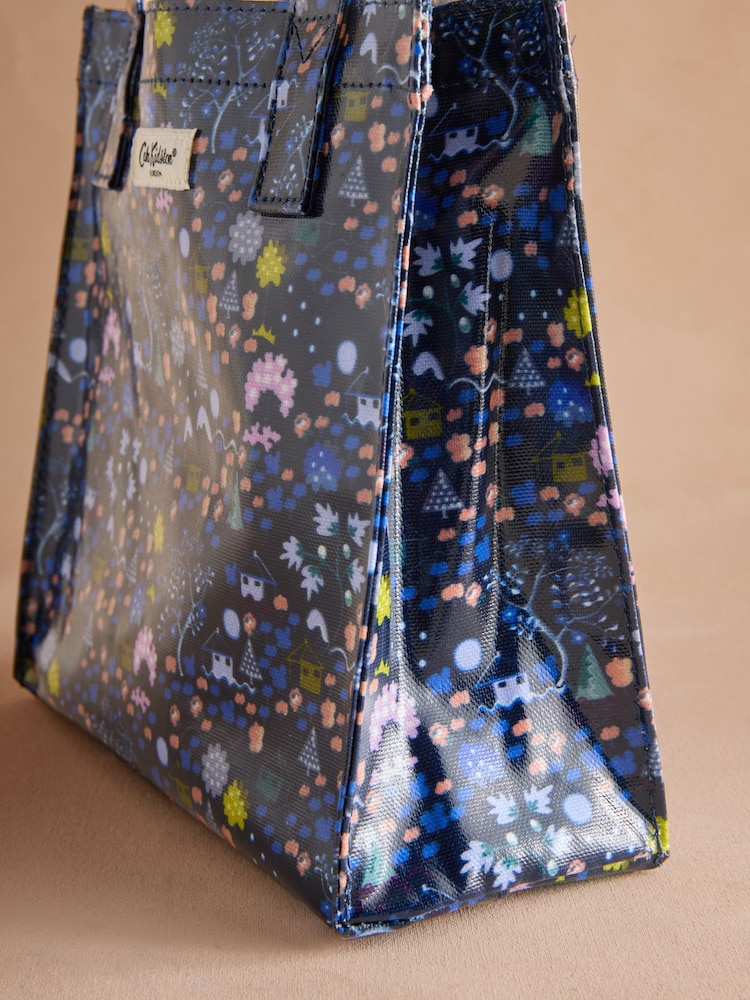 Cath Kidston Navy Tiny Town Small Coated Book Bag - Image 3 of 3