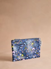 Cath Kidston Navy Tiny Town Zip-Up Purse - Image 1 of 3