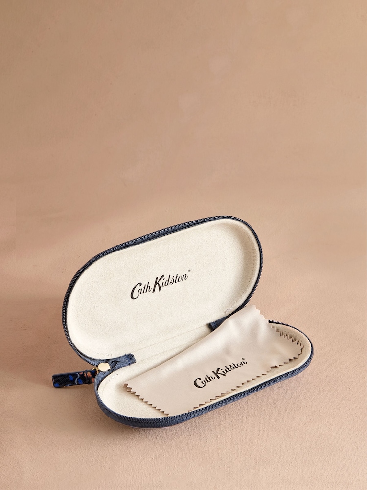 Cath Kidston Navy Tiny Town Glasses Case Purse - Image 3 of 3
