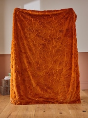 Orange Cut Fur Pumpkin Throw - Image 3 of 5