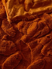 Orange Cut Fur Pumpkin Throw - Image 5 of 5