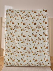 Orange Pumpkin Spice Latte Fleece Throw - Image 4 of 5