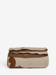 Natural Knitted Squirrel Throw - Image 1 of 1