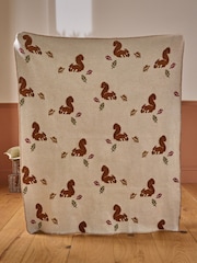 Natural Knitted Squirrel Throw - Image 3 of 5