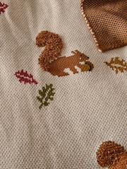 Natural Knitted Squirrel Throw - Image 4 of 5