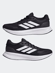 adidas Black Grand Court Trainers - Image 5 of 10
