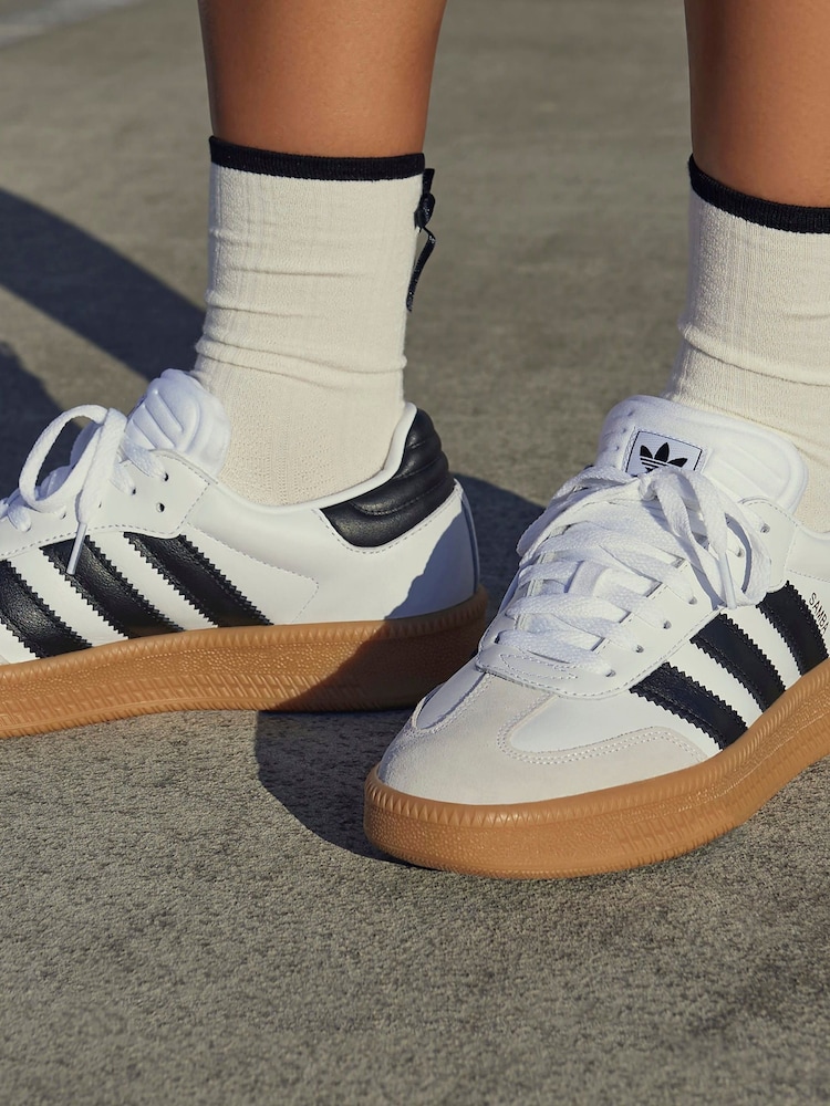 adidas Originals Pearl White XLG Samba Trainers - Image 2 of 11 adidas Originals Pearl White XLG Samba Trainers - Image 2 of 11