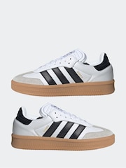 adidas Originals White XLG Samba Trainers - Image 7 of 11