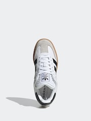adidas Originals White XLG Samba Trainers - Image 8 of 11