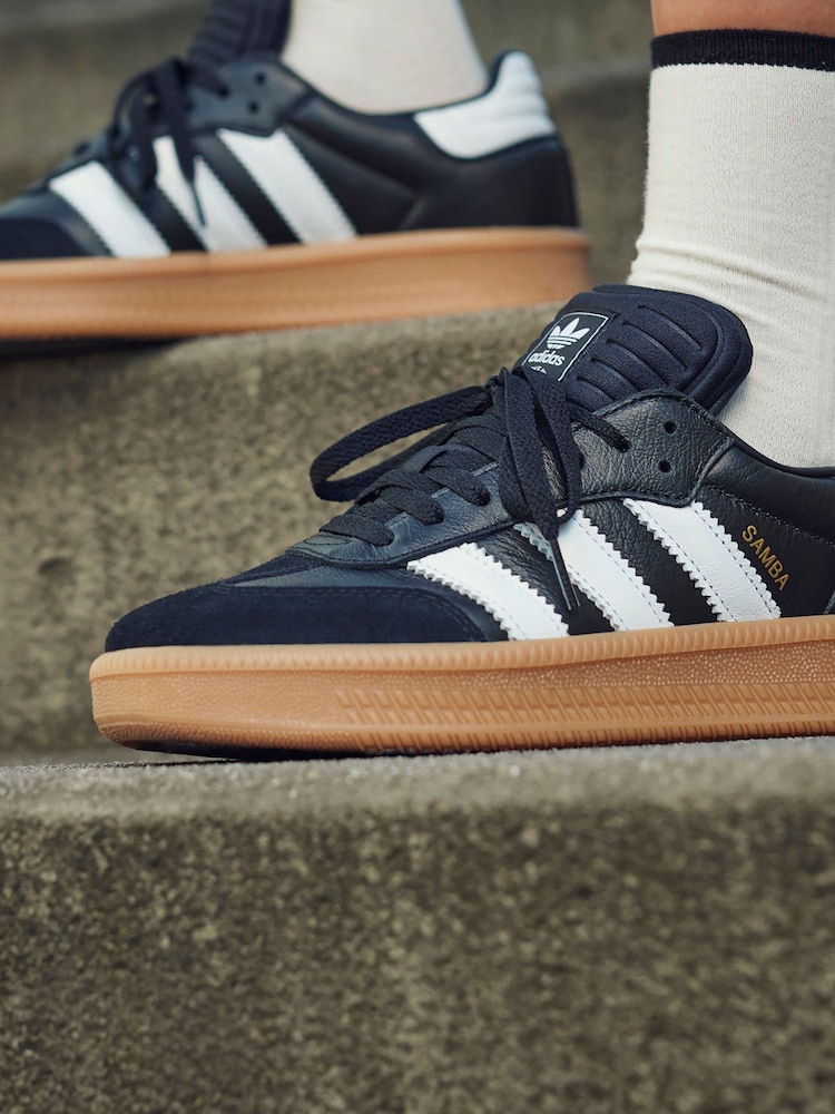 adidas Originals Black XLG Samba Trainers - Image 2 of 12 adidas Originals Black XLG Samba Trainers - Image 2 of 12
