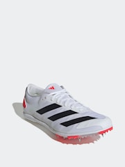 adidas White Adizero XCS Trainers - Image 3 of 9