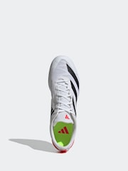 adidas White Adizero XCS Trainers - Image 6 of 9