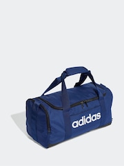 adidas Blue Small Linear Duffel Bag - Image 1 of 5