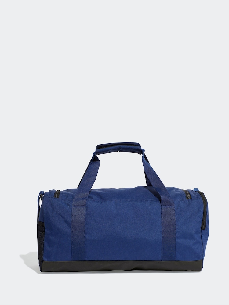 adidas Blue Small Linear Duffel Bag - Image 2 of 5