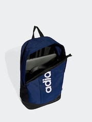 adidas Blue Linear Backpack - Image 3 of 5