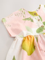Pink Kew Gardens 100% Cotton Short Sleeve Jersey Dress (3mths-7yrs) - Image 4 of 4
