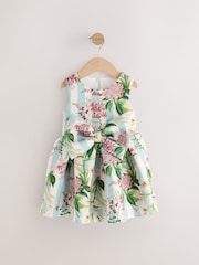 Green Kew Gardens Sleeveless Party Dress (3mths-7yrs) - Image 2 of 5