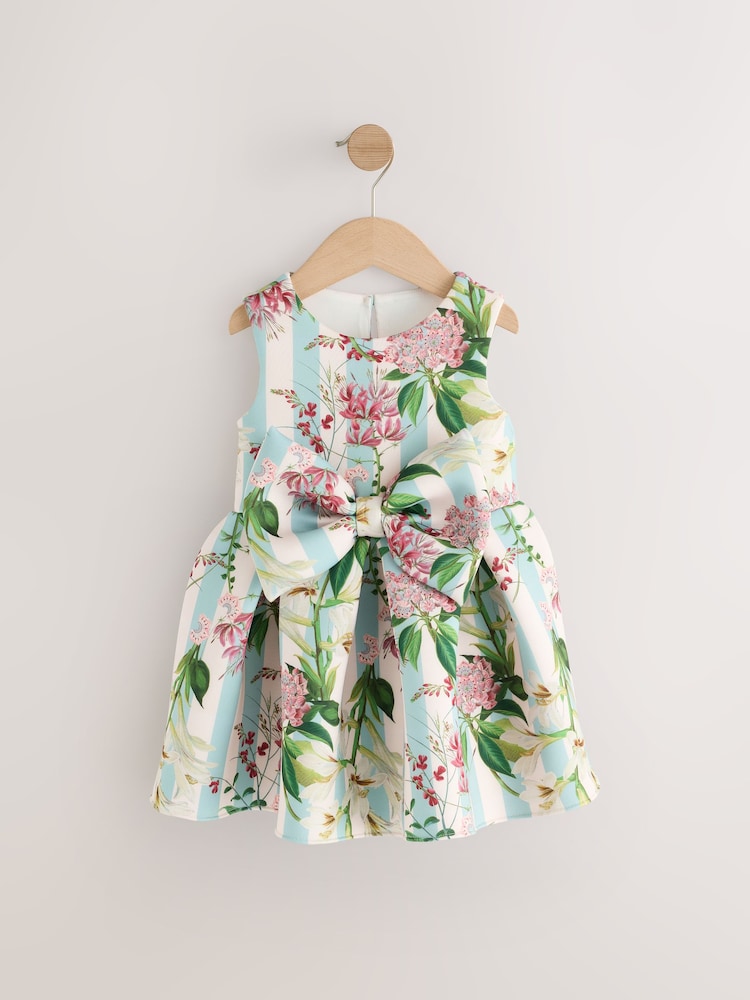 Green Kew Gardens Sleeveless Party Dress (3mths-7yrs) - Image 2 of 5