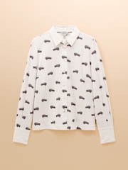 Joules X Eleanor Tomlinson White 4x4 Cotton-Rich Jersey Shirt - Image 8 of 8
