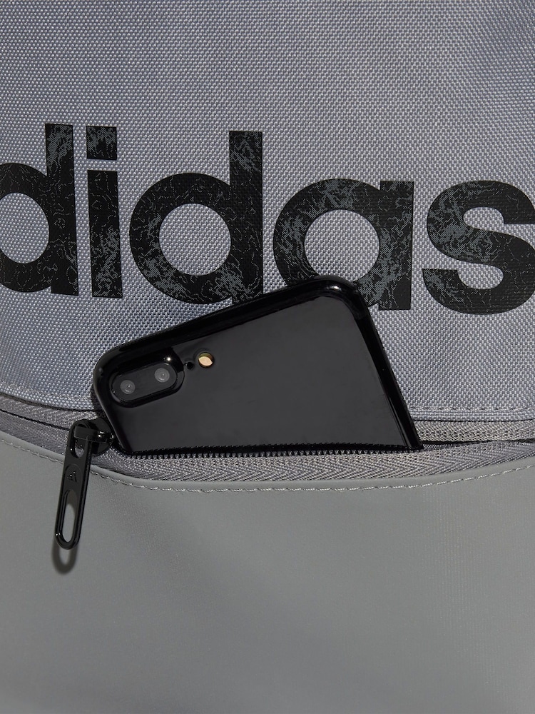 adidas Grey Classic Daily Backpack - Image 5 of 5
