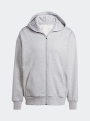 adidas Grey All SZN Fleece Full Zip Hoodie - Image 7 of 7