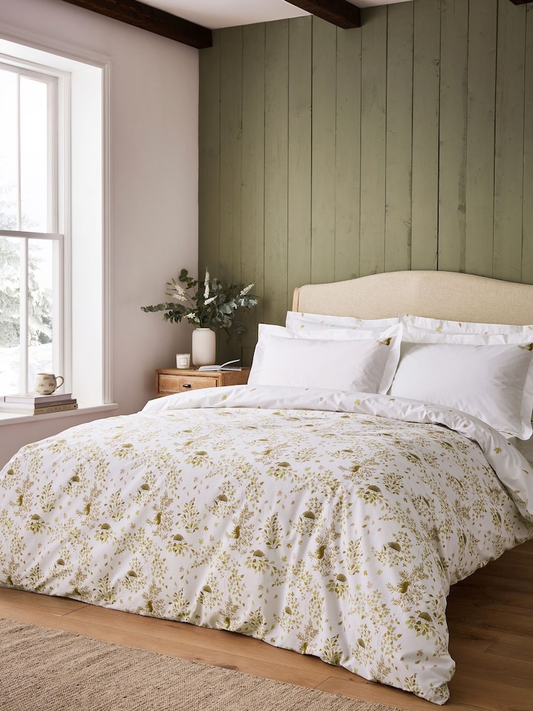 Sophie Allport Off White 100% Cotton Woodland Friends Duvet Cover and Pillowcase Set - Image 1 of 6