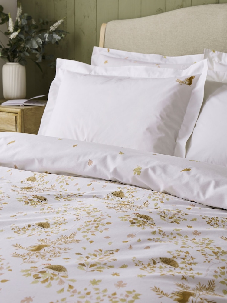 Sophie Allport Off White 100% Cotton Woodland Friends Duvet Cover and Pillowcase Set - Image 2 of 6