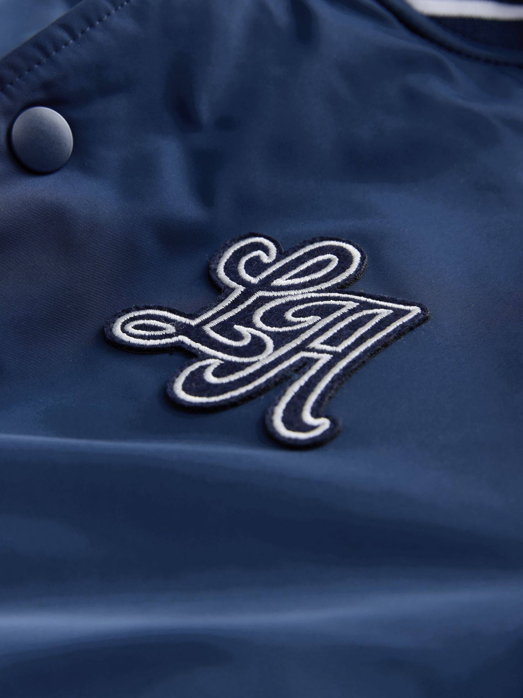 Buy Navy Hooded Varsity Bomber Jacket (3-16yrs) from Next Bosnia